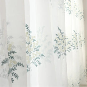 DaiRui New Design Cheap Spring Household Decorative Sheer Embroidery Living Room Kitchen Curtain