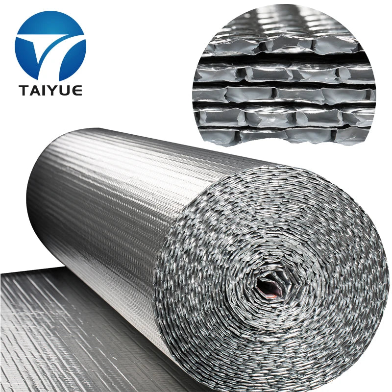 Single Bubble Double Aluminum Foil Building Light Reflective Roof Insulation Materials Exterior Materials for Heat Insulation