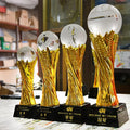 2023 World Fashion Competition Football/basketball Crystal Trophy Cup for Match Honor