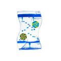 Liquid Motion Bubble Timer Hourglass with Duple Wheel Rotating Portable Sensory Toy for Kids and Adults