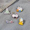 Science Experiment Badge Element Molecular Structure Teacher Pins Chemistry Lab Enamel Pin Custom Brooches Bag Clothes Lapel Pin