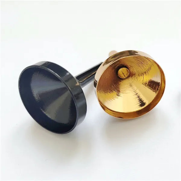 25x33mm Small Aluminum Perfume Funnel for Refill Metal Alloy Miniature Funnel for Filling