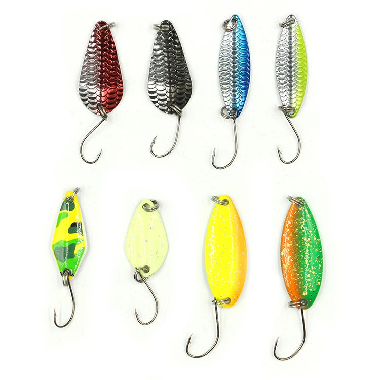 Selco Customized Metal Spinner Spoon Fishing Lure Trout Area Blades Unpainted Metal Fishing Spoon Spoon Fishing