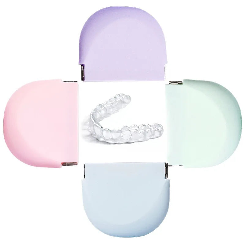Dental Retainer Cleaning Box Silicone Retainer Case Invisible Braces Holder Dental Retainer Case Aligner Box