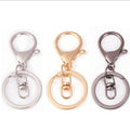 Metal Color Key Ring Diy Bag Pendant Lobster Snap Hook Keychain