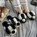 Plush Sandals with Cushioning Anti-Slip Features Flat Heel Shoes for Ladies Men Winter Season Accessory