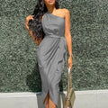 OEM LOGO ODM Sleeveless Spaghetti Strap Evening Party Black Long Dress 2022 Summer Dress
