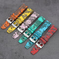 Multi Colors Stylish Durable Sports Rubber Watch Band Silicone Watch Straps 20MM Camouflage Camo Diver Watch Bracelet