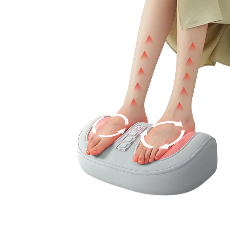 Home Kneading Remote Control Foot Massager Multi-function Acupoints Pressing Foot Sole Relaxations Heating Leg Massager