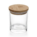 High Borosilicate Air Tight Glass Food Storage Container Spice Jar with Wood Lip Kitchen Caddy Box for Space-Conscious Storage