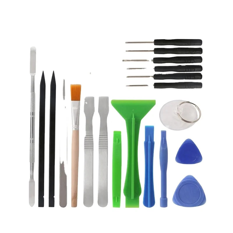 Kingsdun 22 in 1 Mobile Phone Repair Hand Tool Kit Other Hand Tools Tweezers Metal Plastic Spudger Pry Opening Tools