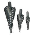 4-32MM HSS High-Speed Steel Spiral Drill Bit Set 3pcs with Cone Triangle Shank Hole for Plastic Coating Finish Twist Processing