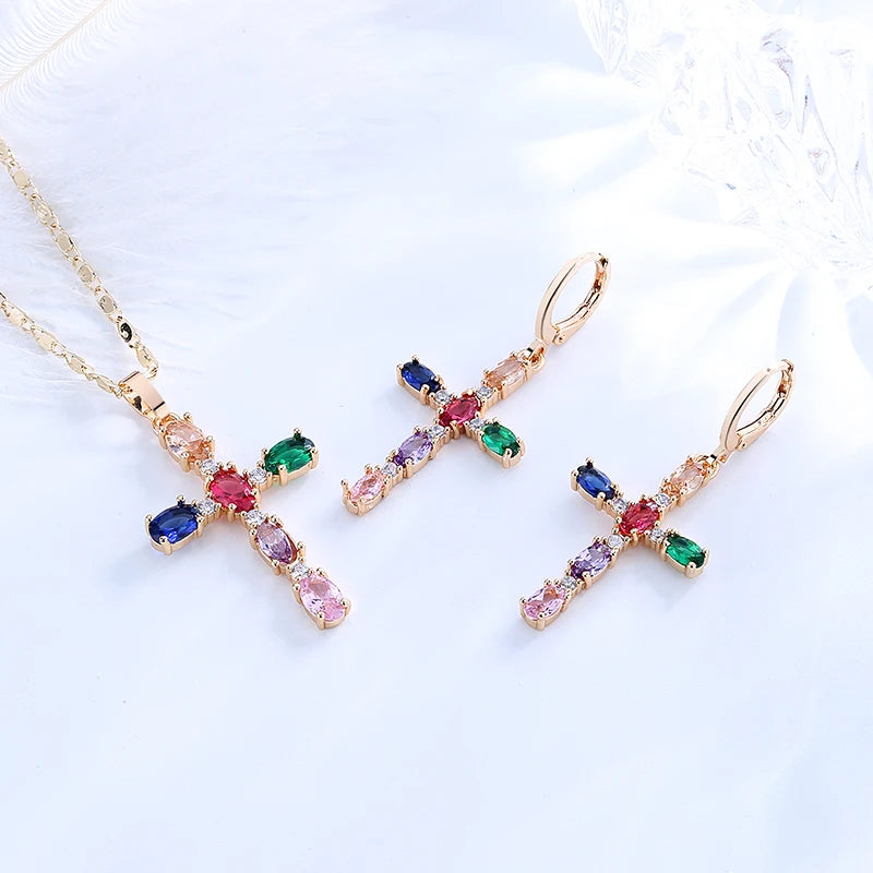 Wholesale Hipping Designs Ladies Zircon Fashion Jewelry Earrings for Women Jewelry Sets Earrings Pendent