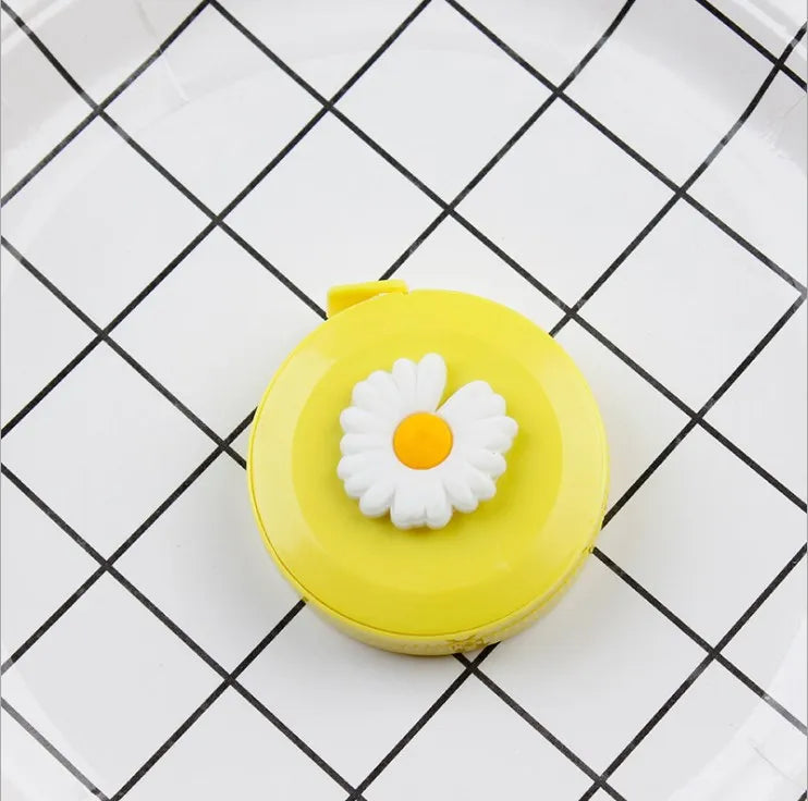 Gift Mini Fiberglass Tape Measure Hot Selling Round Shape Cartoon Mini Measuring Tape Factory Direct Sales
