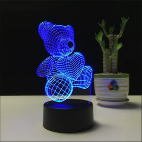 Custom Hot 3D Srereo Custom Table Desk Base Usb Bedroom Acrylic Night Light Creative 3D Illusion Anime Light