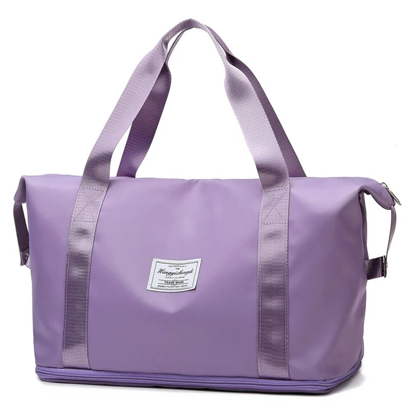 Wholesale Large Capccity Expand Travel Bag for Outdoor Fashion Oxford Zipper Sports Gym Bag Waterproof Portable Women Duffle Bag