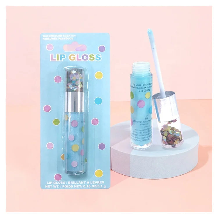 Hot Sale Base Kids Lipgloss Vendors Make Your Own Fruit Cheap Young Girl Clear Lip Gloss