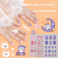 Wholesale Cartoon Animal 3D Nail Sticker Kids Adult Colorful Letter Multi Element Flat Nail Art Stickers for Children