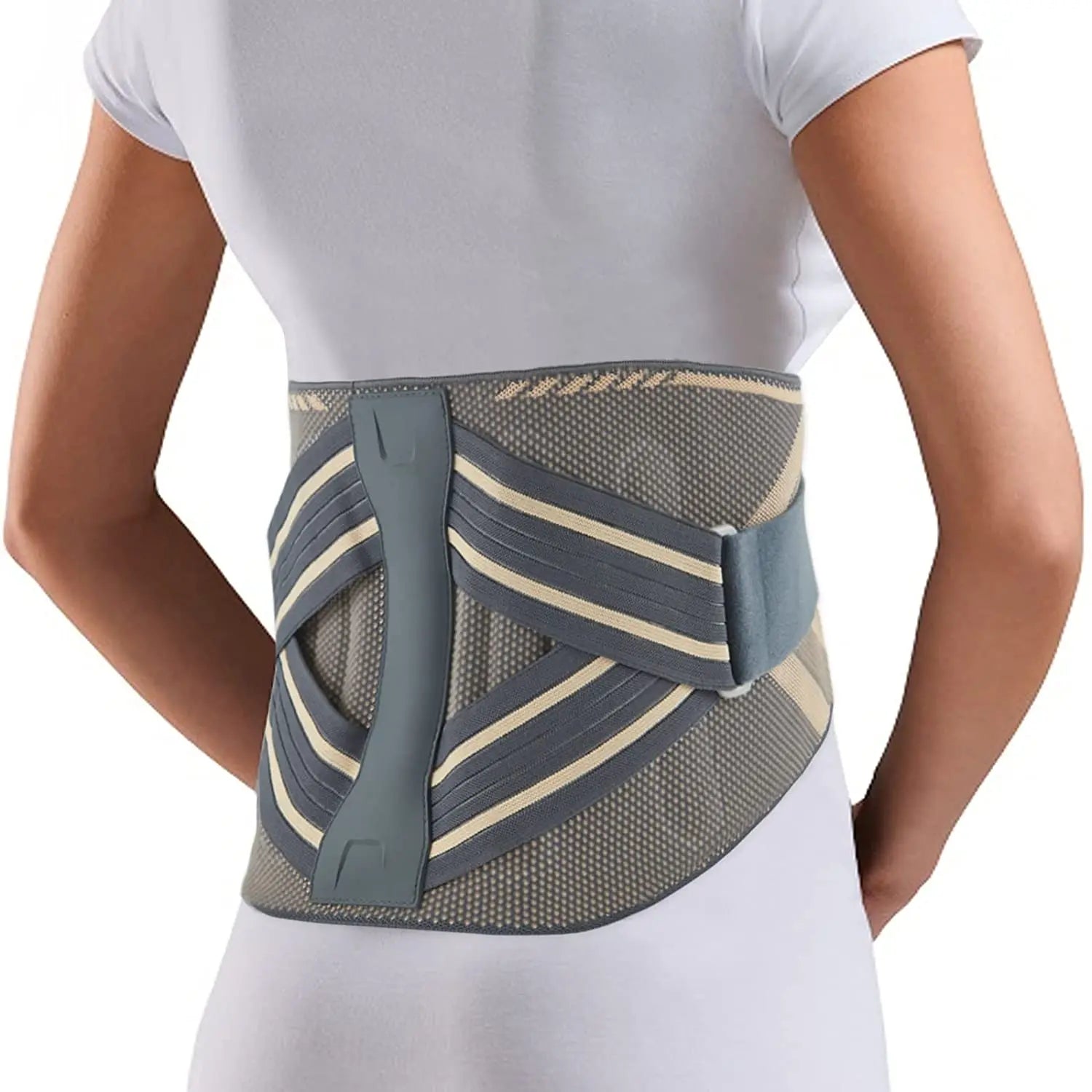 Breathable Adjustable Removable Strap Back Brace Knitted Waist Lumber Guard