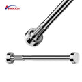 ARODDY Free Sample 13.78-19.69 Inch Modern Silver Stainless Steel Window Curtain Rod Multifunction Shower Poles Strong Sturdy