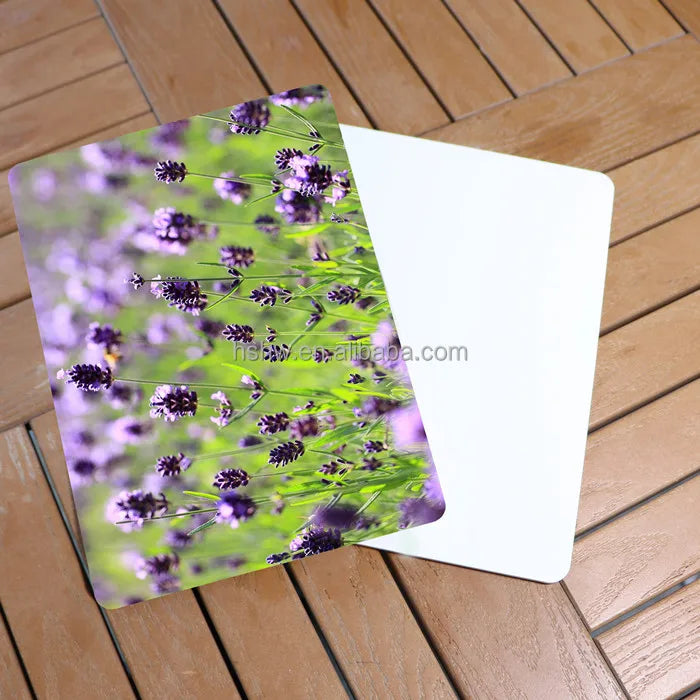 MDFSUB Classic Eco-Friendly Stocked 20x26cm Sublimation Blanks Heatproof FRP White Plastic Place Mats Rectangle