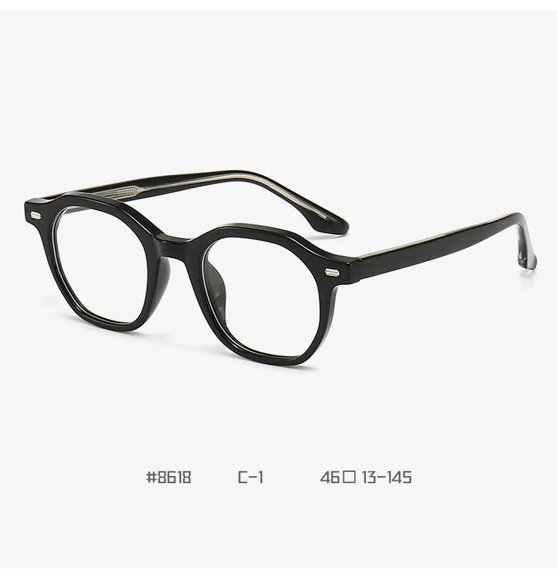 Thick Polygon TR90 Optical Frames Women Men Anti Blue Light Metal CP Propionic Acid Eyeglasses Frames 2026 MegaBDM
