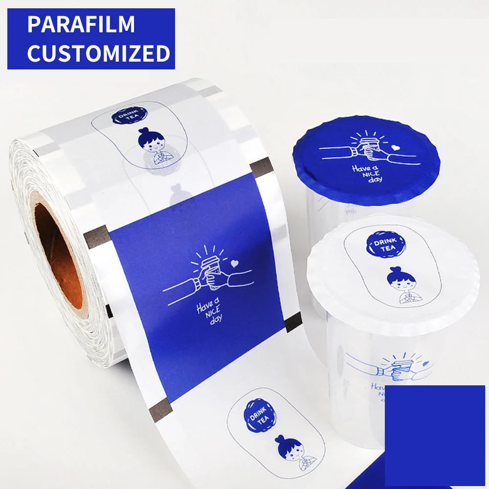 Customized Bubble Tea Cup Sealing Film Plastic Cups Paper Cup Sealing Film
