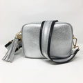 ZONESIN Unique Design Glitter Guitar Sequin Purse Straps Black and Silver Stripe Canvas Bag Strap