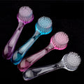 Plastic Long Handle Nail Art Dust Cleaning Brush Manicure Pedicure Nail Tools Cleaning Brush