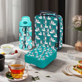 Oumego  Lunch Bag Water Bottle l Kids Box Set with Collapsed for Food Kid Lunch Container for Food Box Kid