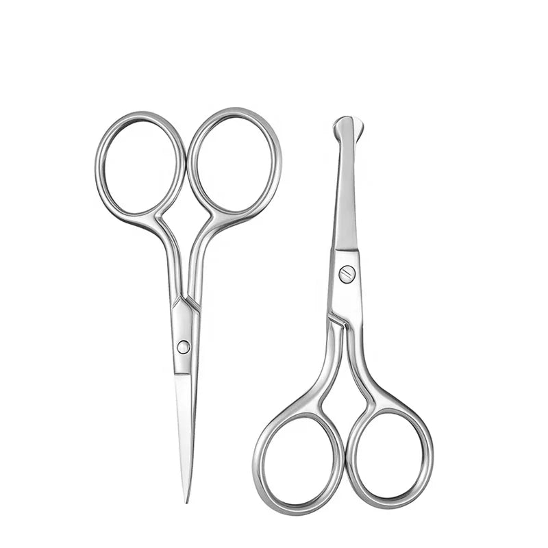 Eliter Hot Sell in Stock Durable Use Stainless Steel Brow Scissors Blunt Tip Nail Scissor Nose Hair Scissors