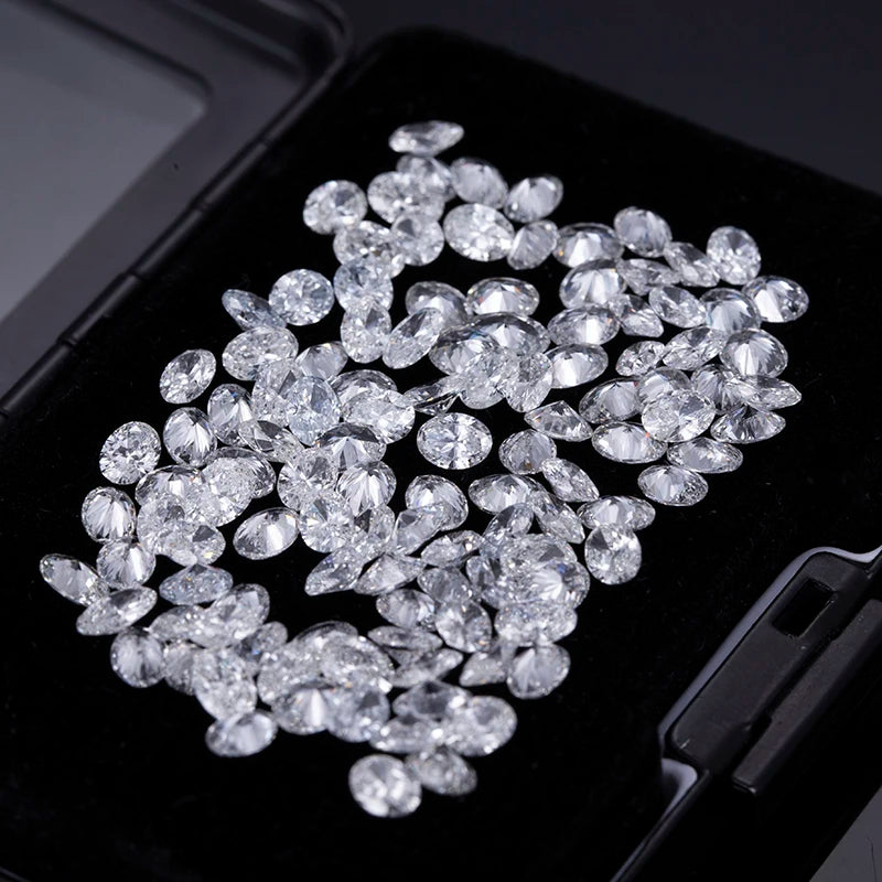 Messi Gems Melee Size DEF VS Oval Cut 2x3-4x6mm Lab Grown Diamond