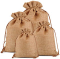 Burlap Gift Bags Wedding Hessian Jute Bags Linen Jewelry Pouches with Drawstring for Birthday Party