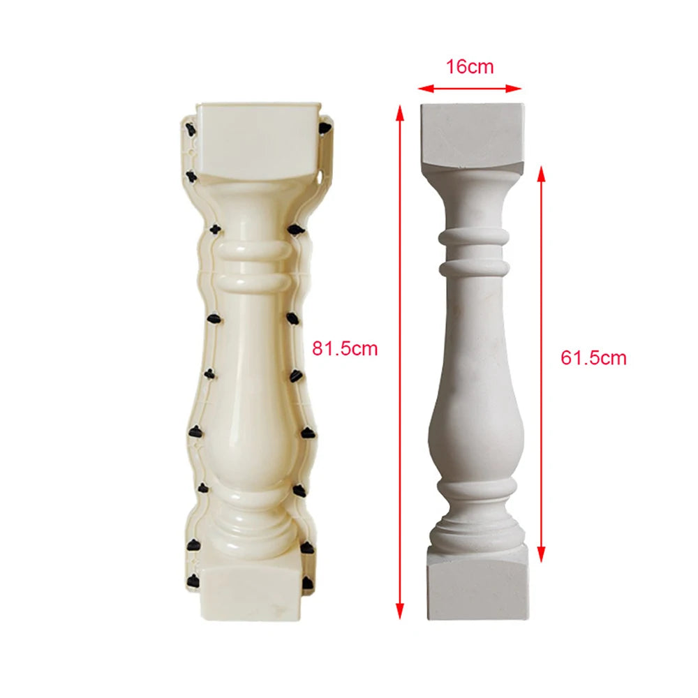 ABS Plastic Precast Concrete 81.5cm 32 Inches Baluster Molds for Balcony Fence