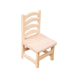Handmade Wooden Mini Chair Ornament for Nautical Decor Single Tier Home Office Bedroom or Dollhouse for Phone Stand