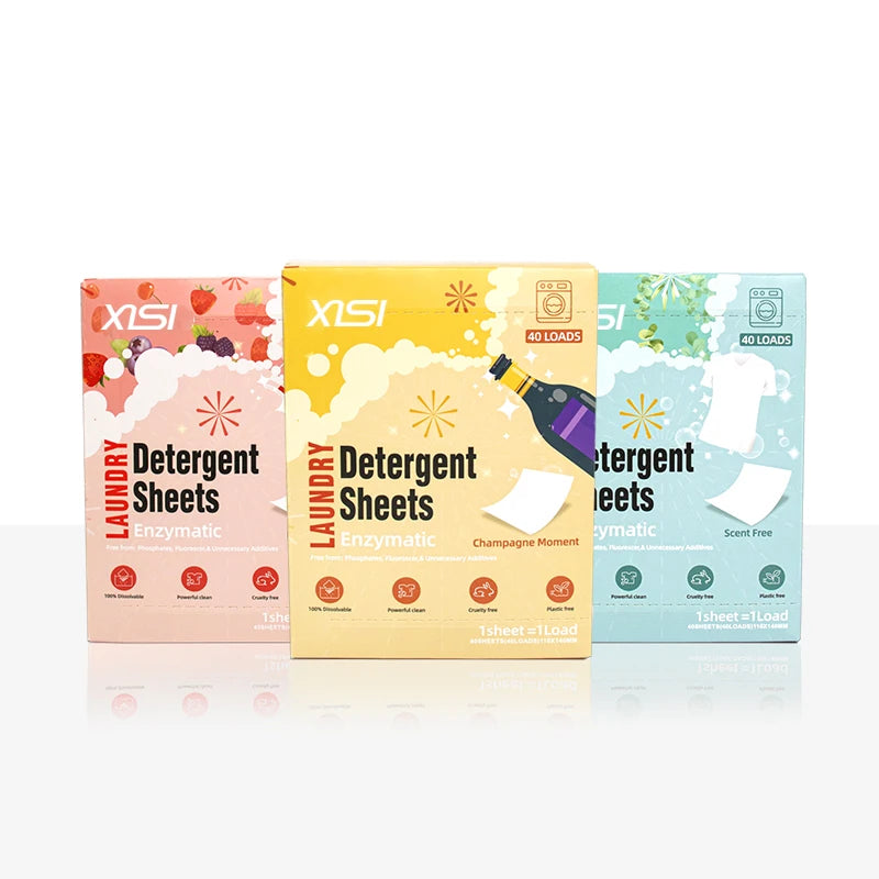 Factory Natural Laundry Detergent Sheet Easy to Use ECO Friendly Biodegradable Laundry Detergent Sheets