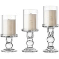Stylish Glass Tealight Holder Modern Gift Candlestick Wedding Party Decorative Table Centerpieces Crystal Candlestick