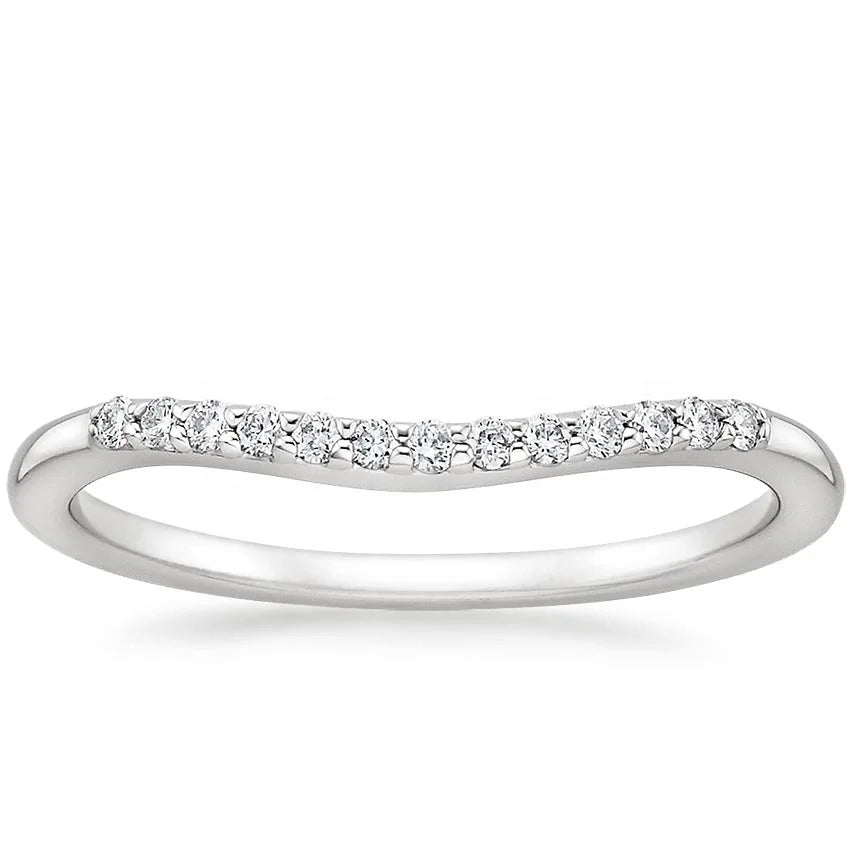 Romantic Christian Classic Micro-pave Diamond CNAS Certified Engagement Ring Bands for Girlfriend Gift