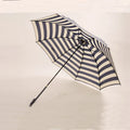 LOTUS Golf Umbrella with Blue and White Stripe Pongee Material Cartoon Design Style Custom Logo-for Business Gifts