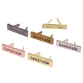 Handmade Metal Labels Tags Custom Brand Name for Clothes Jeans Shoes Bags Hand Made Printed Labels DIY Sewing Crafts