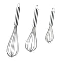 Wholesale Eco-Friendly Easy to Clean Stainless Steel Manual Egg Beater 8'' 10'' 12'' Hand Whisk for Home Kitchen Use