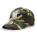 Custom 6 Panel Cotton Camo 3D Embroidered Logo Camouflage Hat Baseball Cap With Sticker