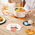 Cartoon Soft PVC Anti-ironing Mat Heat Insulation Mat High Temperature Table Mat Cartoon Placemat Household Coasters Casserole