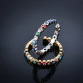 Hot Sell Copper Nazar Evil Eye Ring Micro Inlaid Drop Oil Creative Eye Open Ring