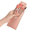 8PCS Makeup Brushes Set Simple Fashion Eye Shadow Brush Plastic Handle Super Soft Artificial Makeup Tools Sets