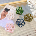 DOWELL New 2022 Hollowed-out Flower Crystal Hair Claws