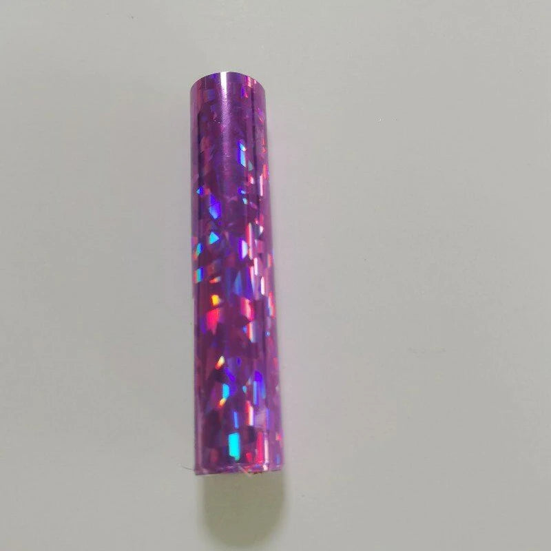 Bonedry DIY Holographic PET 8CM*120M/64CM*120M Rose Glass Broken Gold Bait Foil Roll Metallic Transfer Printing MegaBDM