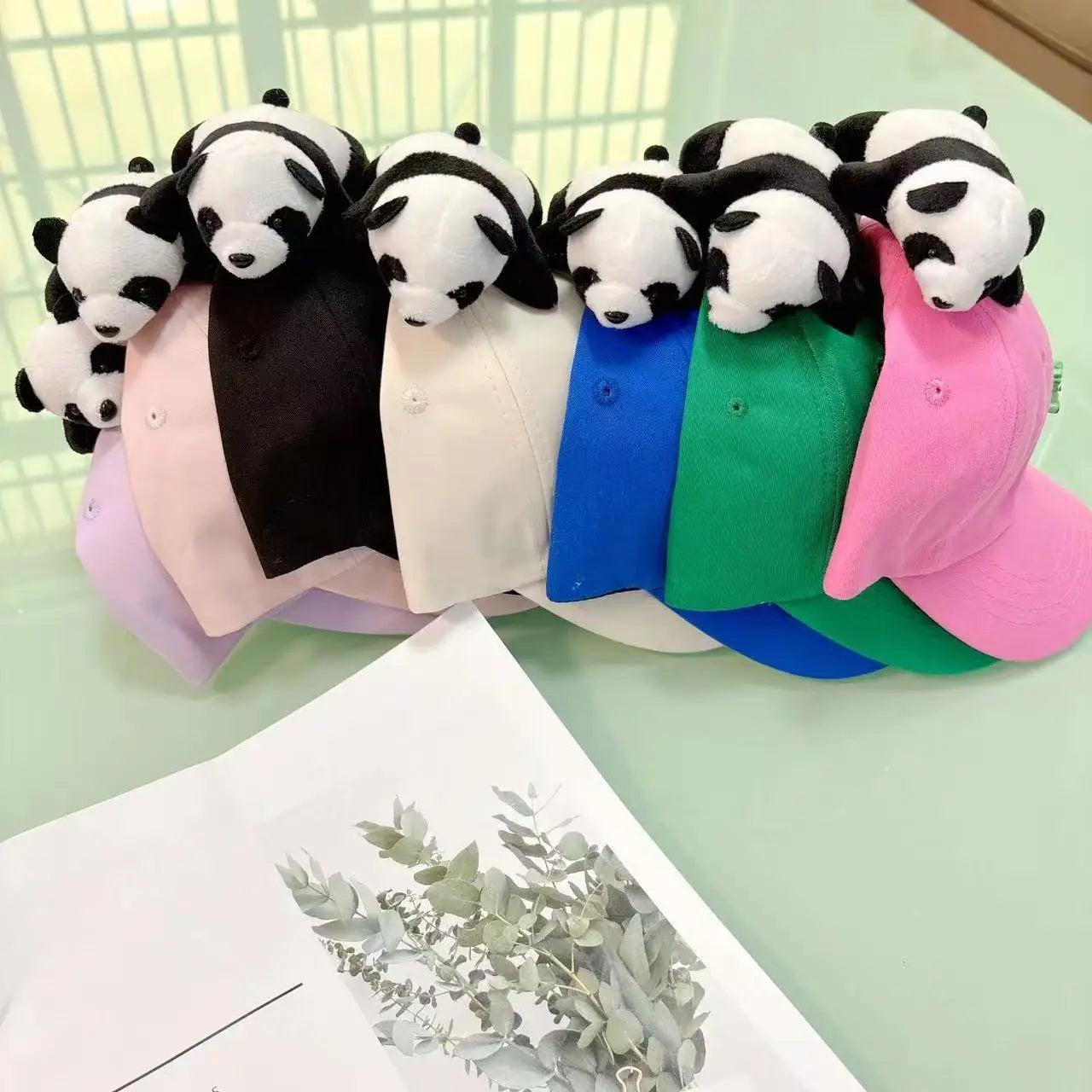 Customized Cotton Kids Dad Hats Waterproof Embroidered Bows Pattern With Embossed Rubber Logo Printing Adjustable Size