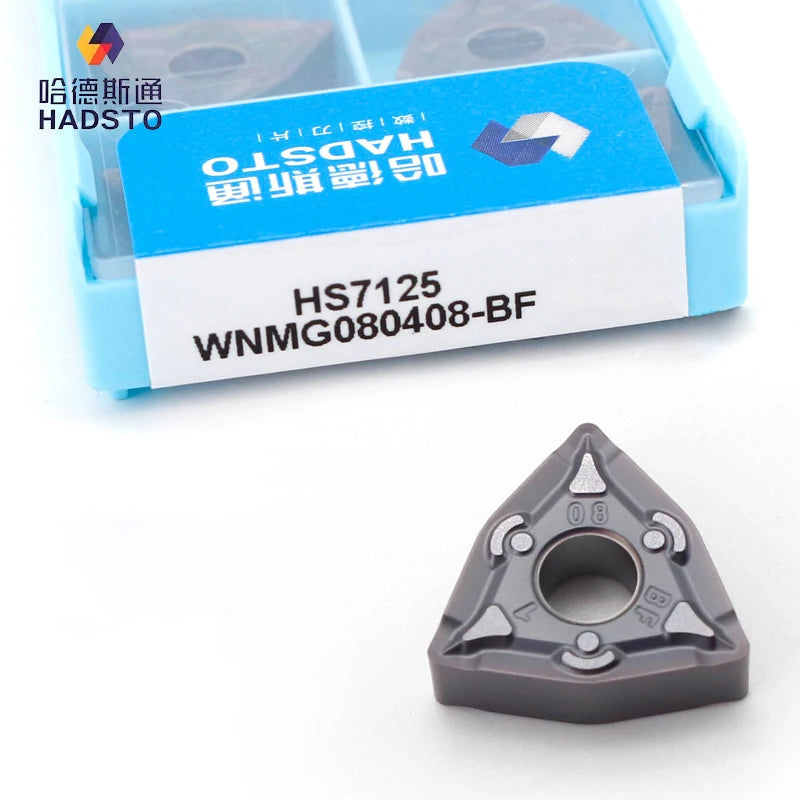 HADSTO CNC Lathe Blade HS7125 WNMG 080404/080408-BF for Universal Material Processing Custom OEM Cutting Tools