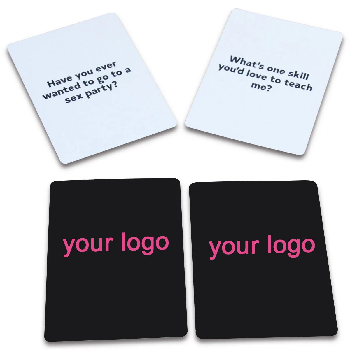 Adult Question and Answer Funny Paper Card Game Custom Printed Marked Odds Game Cards Deck in Lid&base Box